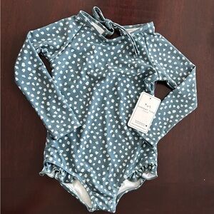 Current Tyed ruffle Rashguard girly swimsuits 2/3Y, 3/4y, 4/5y